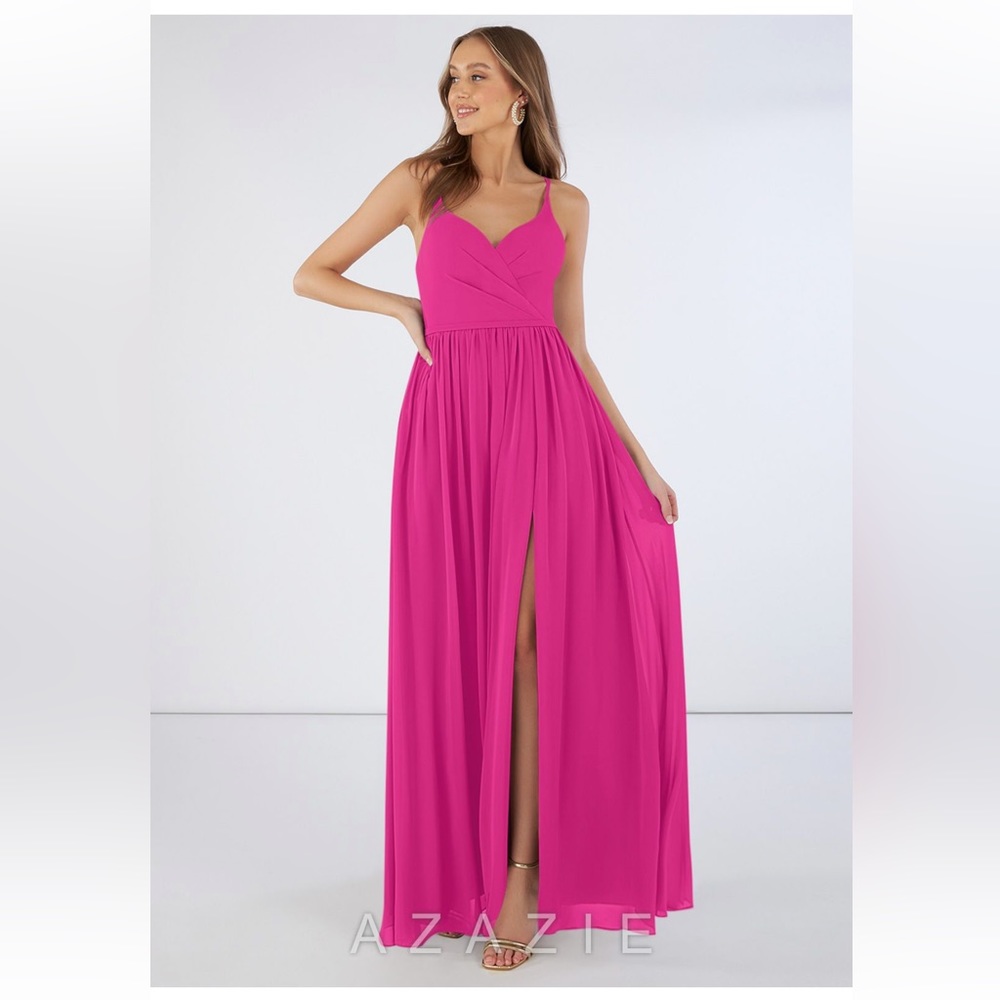 Azazie Dominic Dress in Fuschia